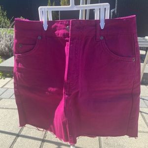 Top Shop Purple Denim Skirt